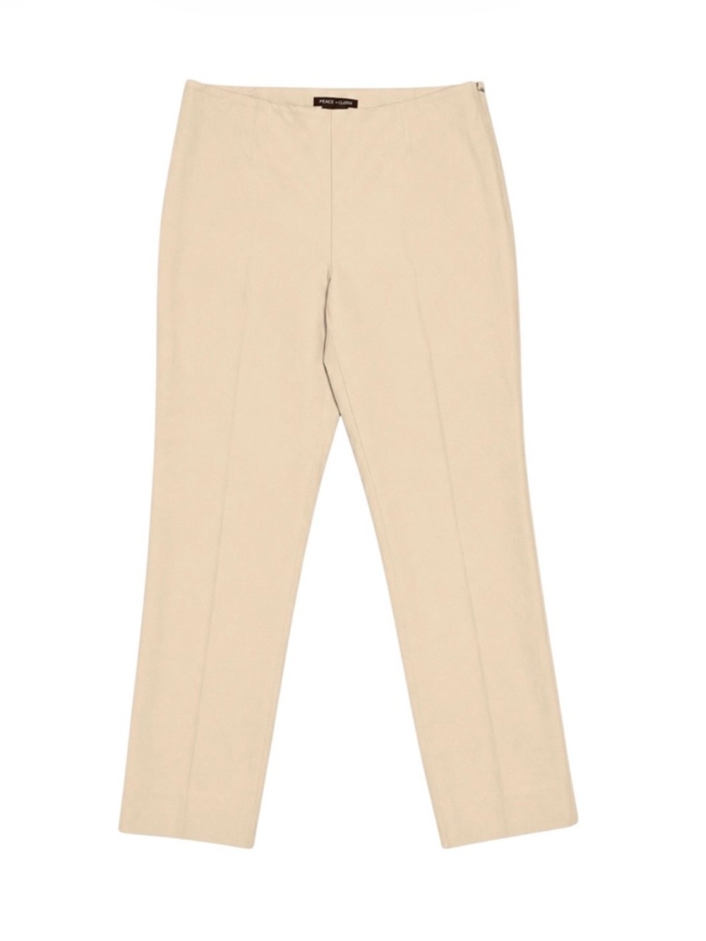 Peace of Cloth Tan Straight-Leg Woman’s Pants Size 8 Stretch